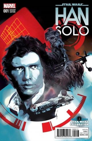 Star Wars Celebration Europe 2016 Han Solo 1 Exclusive Variant Cover Comic