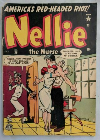 Nellie The Nurse No.  36 Golden Age Comic Book 1952 Gga 36 Teen Good Girl