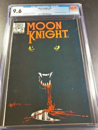1983 Marvel Moon Knight 26 Cgc 9.  6 Wp Werewolf Appearance