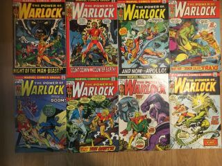 Warlock 1 - 8 " The Power Of " (1972 - 1973) Thomas/kane/friedrich/brown Complet