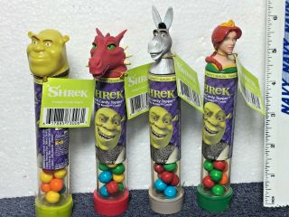 Shrek - 1st Movie - Stamper Candy Topper - Shrek,  Donkey,  Dragon,  Fiona -