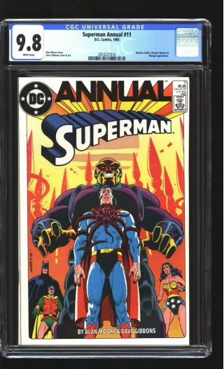 Superman Annual 11 Cgc 9.  8 Nm/mint Batman Wonder Woman Alan Moore Story Dc 1985
