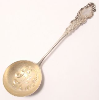 Antique R.  Blackington Sterling Silver Spoon Embossed Round Bowl