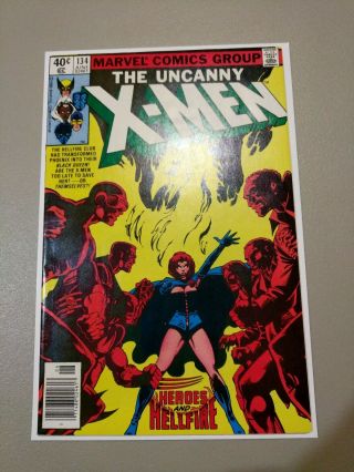 X - Men 134 In Vf Range - 1st Hellfire Unpressed 1980 Dark Phoenix