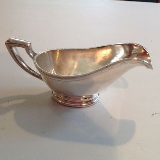 Vintage International Silver Co.  Silver Soldered Small Gravy/sauce Boat Or Cream
