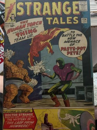 Strange Tales 124 Story: Stan Lee Art: Dick Ayers.  6.  0,  Marvel Comics
