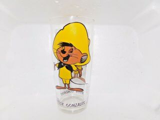 Vintage 1973 Pepsi Collectors Series Looney Tunes Speedy Gonzalez 16oz Glass Wb