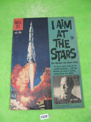 Vintage Comic I Aim At The Stars 1960 Dell Movie Classic World Distributors 1328