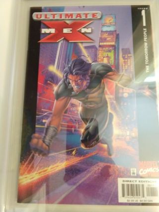 Ultimate X - Men 1 Cgc 9.  6 White Pages old style label. 2
