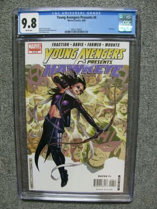 Young Avengers Presents 6 - Cgc 9.  8 - Kate Bishop Hawkeye - Jim Cheung Cover