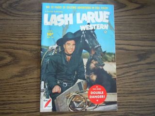 " Lash Larue Western " Comic - No.  10 - 1950