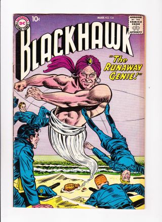 Blackhawk No.  134 :: 1959 :: :: Lamp & Genie Cover ::
