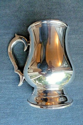 Very Good Epns Silver Plated Classic Pint Tankard
