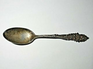 Vintage Watson Sterling Silver Spoon With Floral Handle Engraved " Columbine "