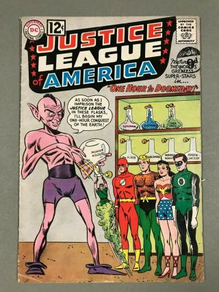 1962 Dc Justice League Of America 11 Classic Jla Vs Alien Cover