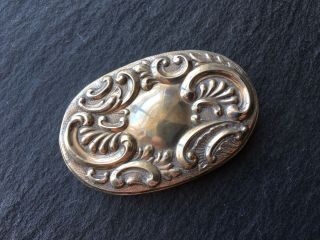 Antique Art Nouveau Style Solid Sterling Silver Lid For Dressing Table Bottle