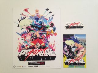 Anime Expo 2019 Exclusive Promare Movie Poster,  Promare Sticker And Art Card