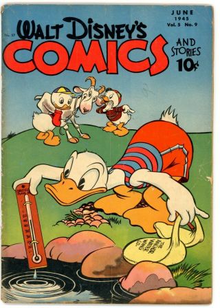 Walt Disney Comics And Stories Donald Duck By Barks 57 June 1945 Vg