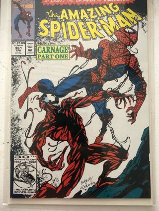 The Spider - Man 361 (apr 1992,  Marvel) Never Read,  Nm