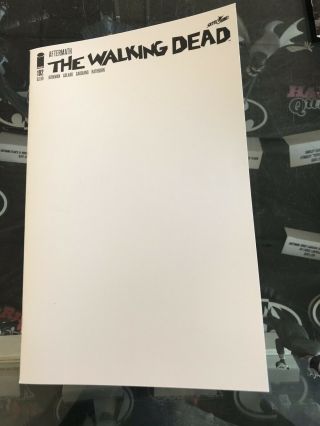 The Walking Dead 192 Blank Cover Robert Kirkman Charlie Adlard Key Death Issue