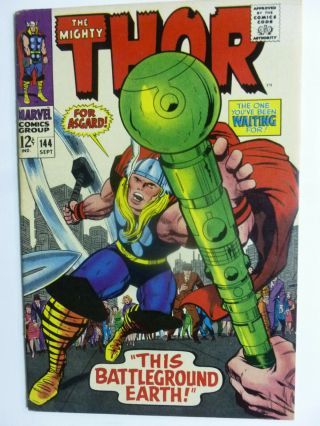 Thor 144 Stan Lee Story W/ Jack Kirby Art Graded 5.  0 Vg/fn