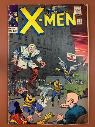 X - Men 11 (1965 Marvel Comics) 1st Appearance Of Stranger Silver Age