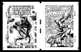 Jack Kirby Gene Colan Tales Of Suspense 98 Cover And Pg 1 Large Production Art