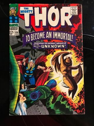 Thor 136 Vf,  (8.  5) Lee Kirby Jane Foster Sif Marvel