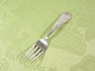 " Little Boy Blue " By Anchor Rogers Sterling Silver Baby Fork No Monogram