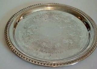 Vintage Gsa Silver Plated Serving Platter Tray 10 Inches