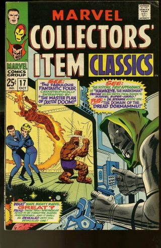 Marvel Collectors Item Classics 17 Fine 6.  0 Fantastic Four / Dr.  Doom 1968