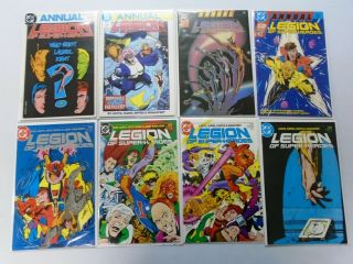 Legion Of - Heroes Set: 1 - 63,  Annual: 1 - 4,  67 Different,  8.  0/vf (1984 - 1989)