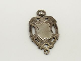 Vintage Sterling Silver Watch Chain Medal - 1921