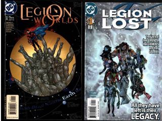 Legion Worlds No.  1 - 6 & Legion Lost No.  1 - 12 Dc Comics 2000 - 2001 Abnett & Lanning