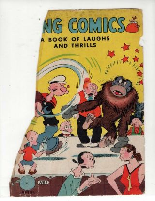 King Comics 1 - 1st Flash Gordon - 1936 - Popeye - Cartoon - Key - Vintage - Front Cover Only