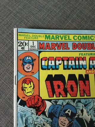 Marvel Double Feature 1 Featuring Captain America and Iron Man December 1973 2