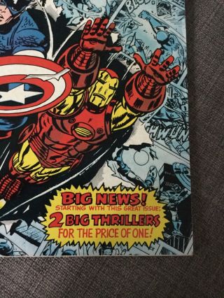 Marvel Double Feature 1 Featuring Captain America and Iron Man December 1973 4