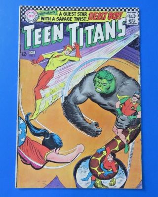 Teen Titans 6 Dc Silver Age Comic Book 1966 Beast Boy App Fn