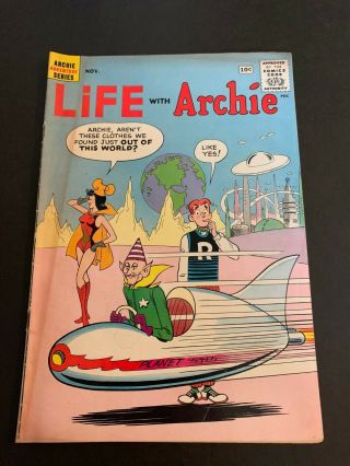 Life With Archie 11 1961 Vg,  4.  5 Sabrina Josie Betty Veronica Sci - Fi Ufo Cover
