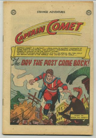 Strange Adventures 11 Early Captain Comet Coverless Golden Age