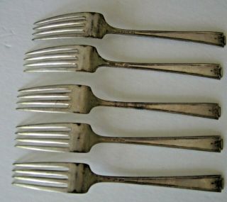 Viceroy Plate USA Set of 5 Flatware Forks 7 