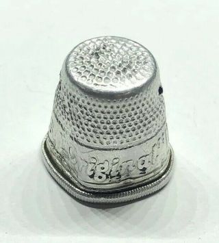 Gorgeous Sterling Silver.  925 Small Thimble Sewing Arts And Craft