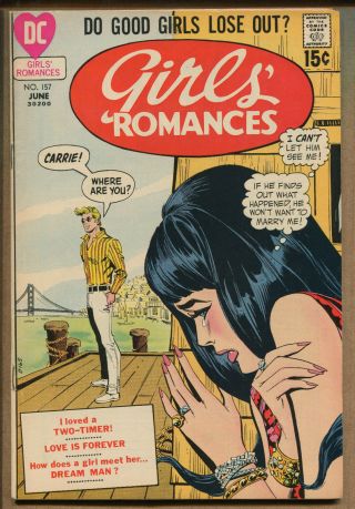 Girls Romances 157 - High - Grade - 1971 (grade 9.  0) Wh