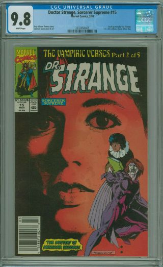 Doctor Strange Sorcerer Supreme 15 Cgc 9.  8 Amy Grant Cover Sued Marvel 1990
