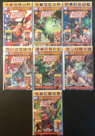Justice League Of America 1 - 7 1,  2,  3,  4,  5,  6,  7 100 - Page Comic Giant Walmart Special