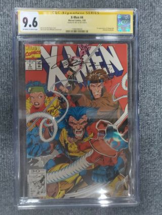 Xmen 4 Cgc 9.  6 White Pages First Omega Red Signed By Jim Lee