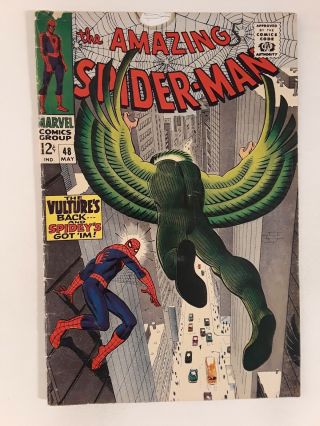 Spider - Man 48 (g/vg 3.  0) 1967 Vulture Cover & Appearance; Romita Sr Art