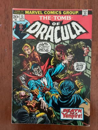 Marvel - Tomb Of Dracula 13,  Origin Of Blade (1973),  Book.