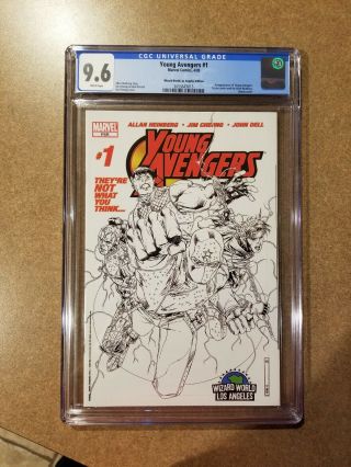 Young Avengers 1 Cgc 9.  6 Wizard World Sketch 1st Appearance Of Kate Bishop 9.  8 ?