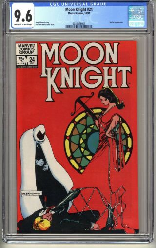 Moon Knight 24 Cgc 9.  6 Oww Nm,  Marvel Comics 10/82 Bill Sienkiewicz (vol 1)